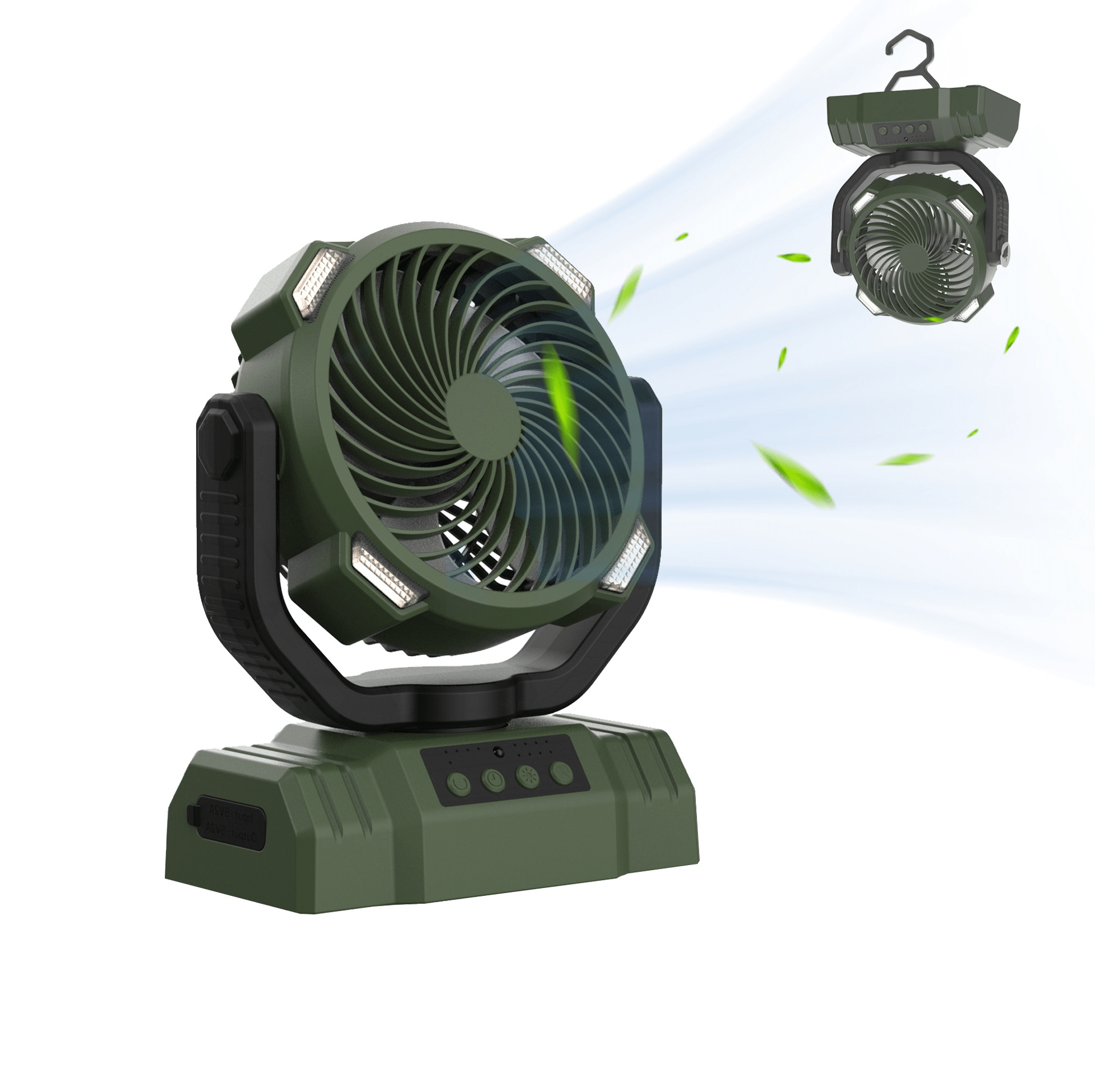 Outdoor Household Power Bank LED Light Camping Fan - Apexluxary