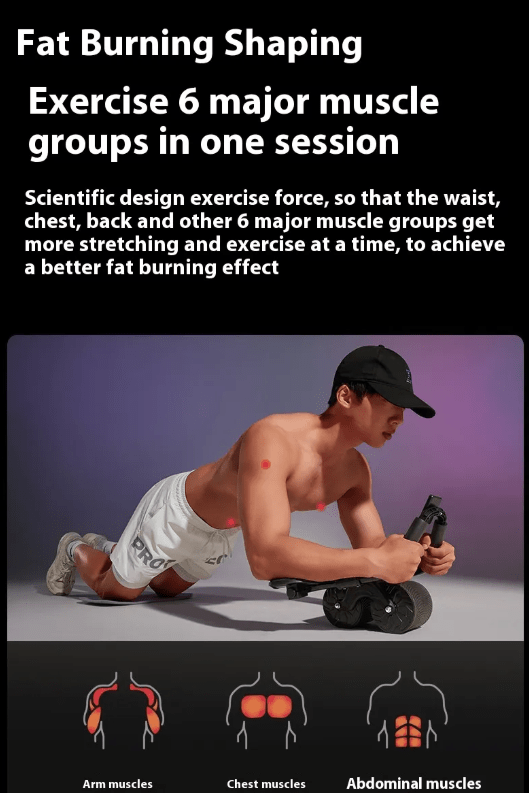 Automatic Rebound Abdominal Wheel - Apexluxary
