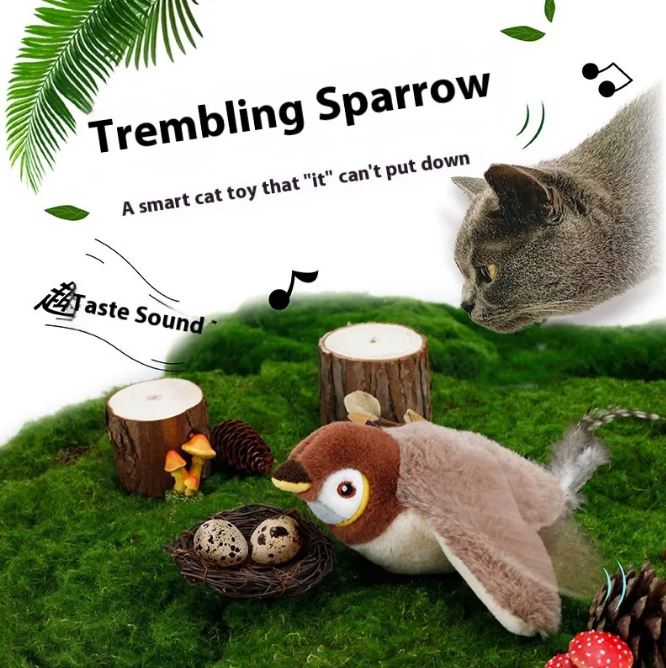 Flapping Bird Cat Toy - Apexluxary