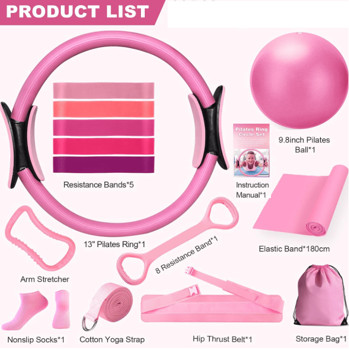 13-Piece Yoga & Pilates Set - Apexluxary