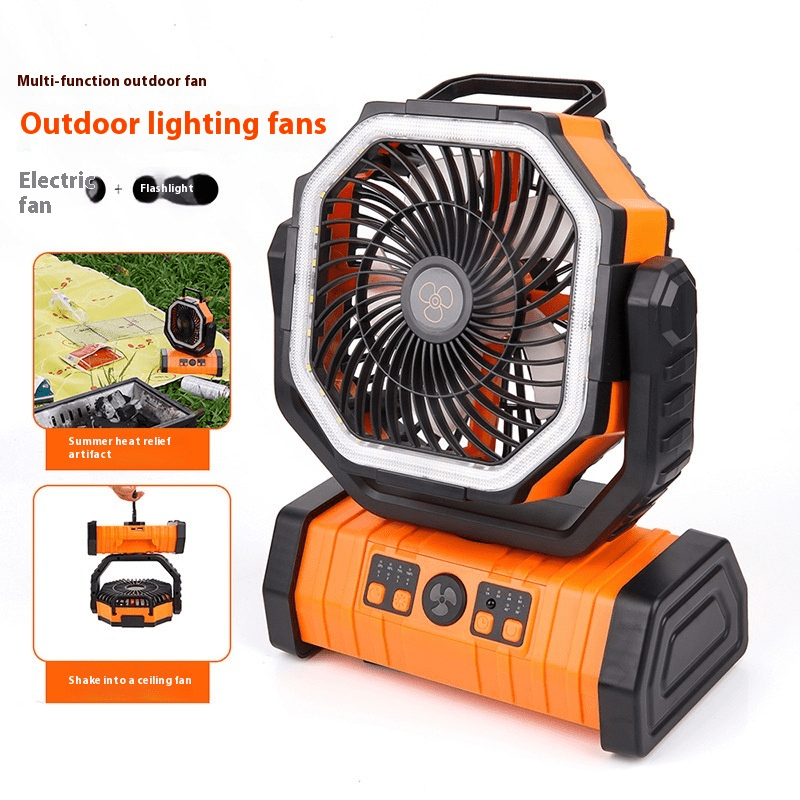 Outdoor Household Power Bank LED Light Camping Fan - Apexluxary