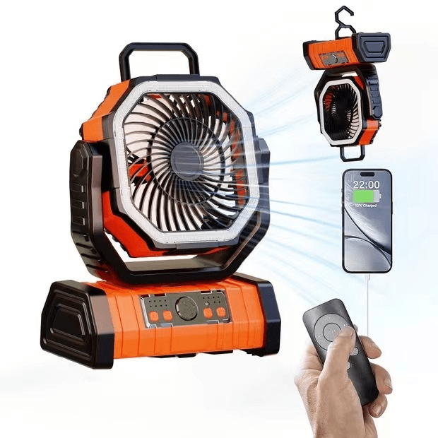 Outdoor Household Power Bank LED Light Camping Fan - Apexluxary
