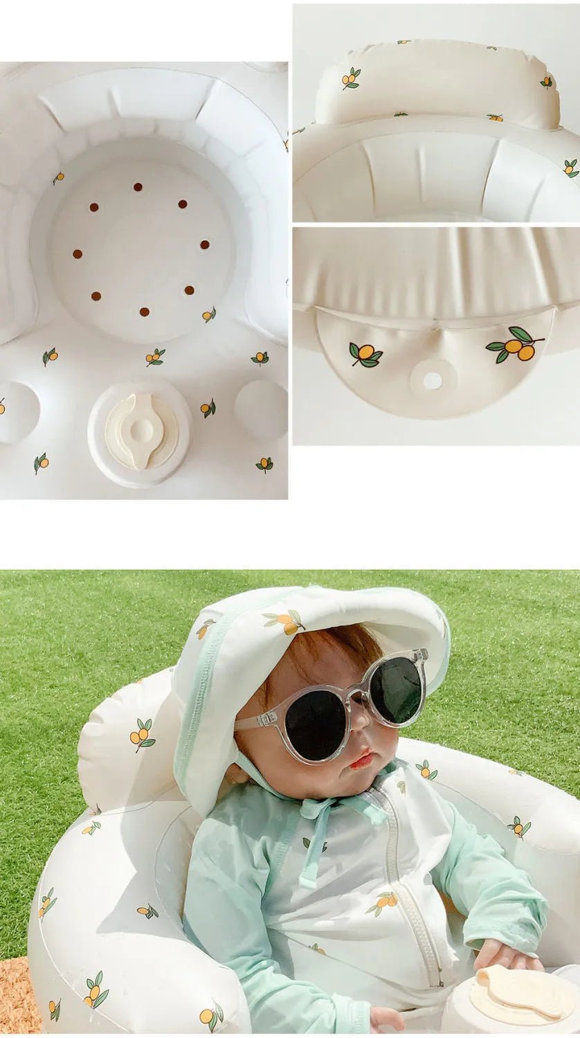 Inflatable Baby Chair for Dining & Bath - Apexluxary
