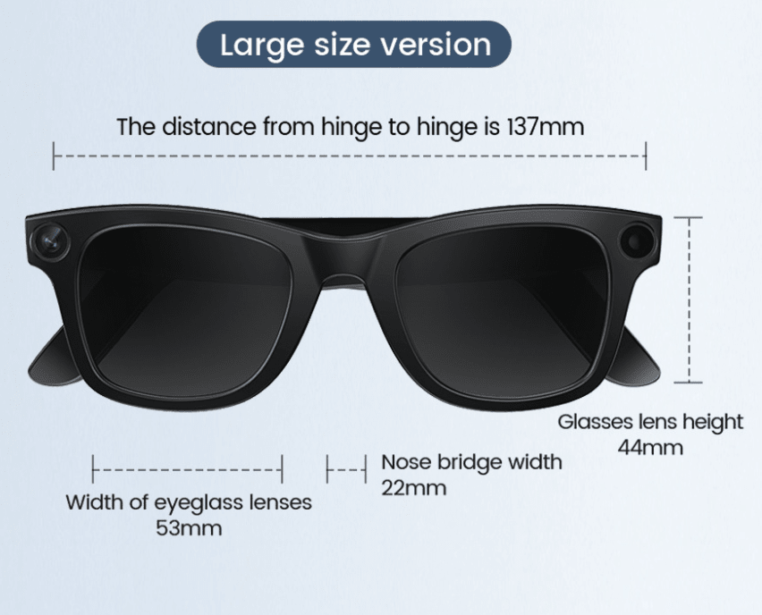AI Camera Smart Glasses - Apexluxary