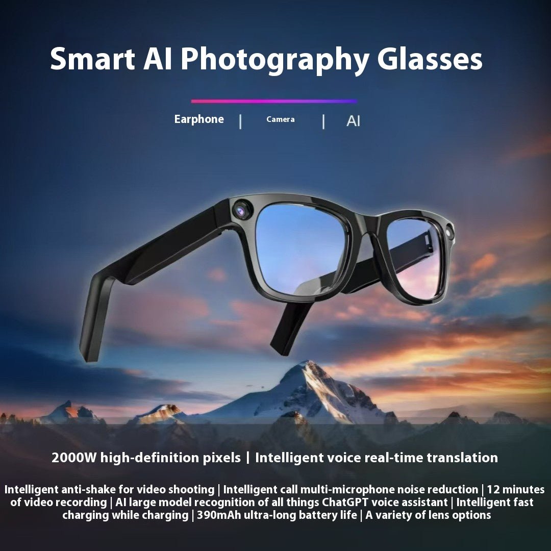 AI Camera Smart Glasses - Apexluxary