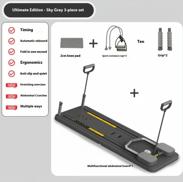 Household Abdominal Wheel Fitness Board - Apexluxary